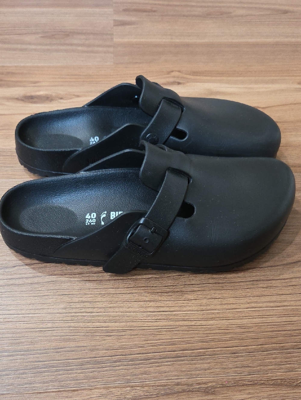 Birkenstock Black Easy-On Buckle Clog